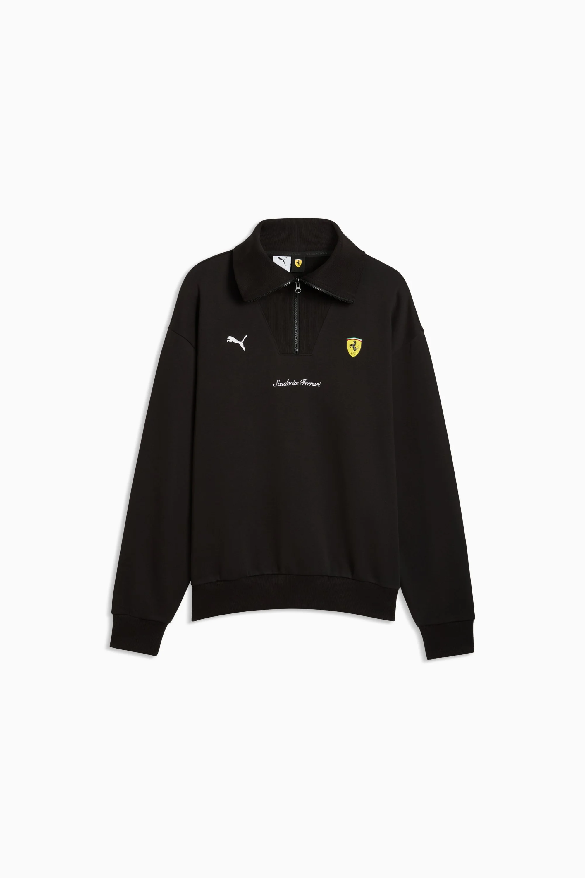 Scuderia Ferrari Men's Half-Zip Fleece Crew Sweatshirt - 1