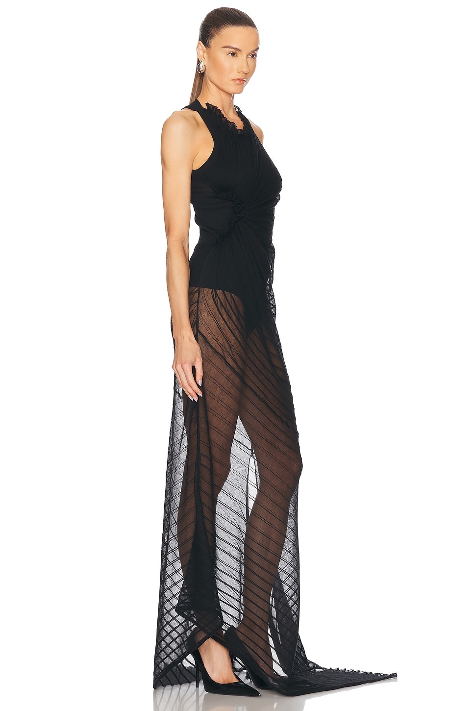 Sleeveless Gathered Dress - 2