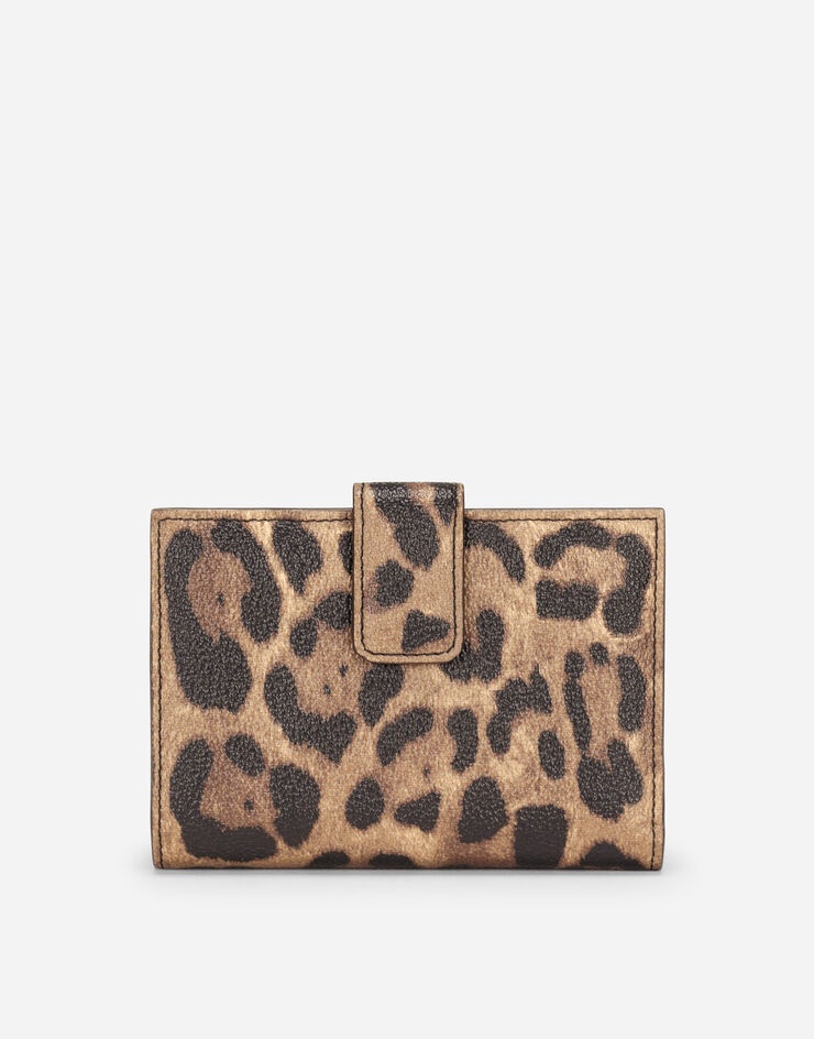 Leopard-print Crespo zip-around wallet with branded plate - 3