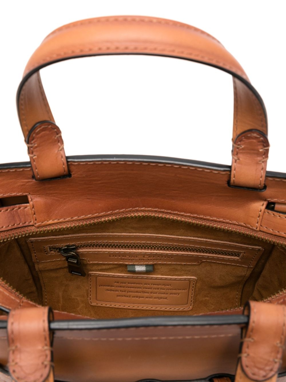 Saddle 009 leather tote bag - 5
