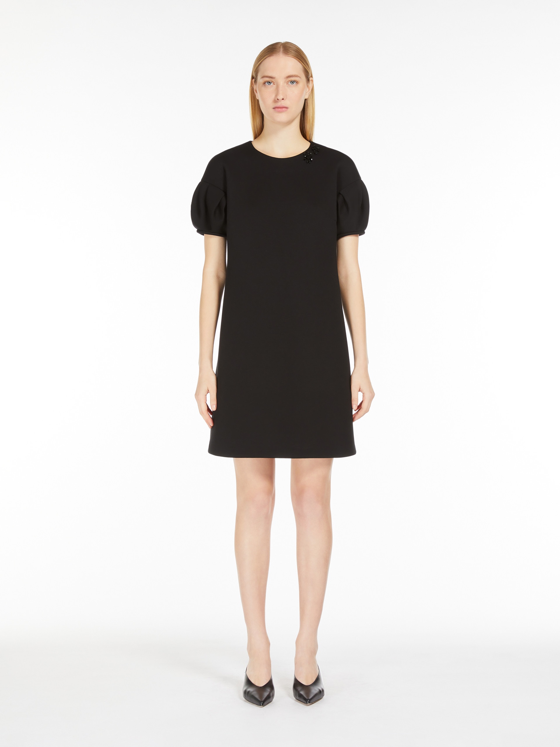URSOLA Scuba jersey mini dress - 3
