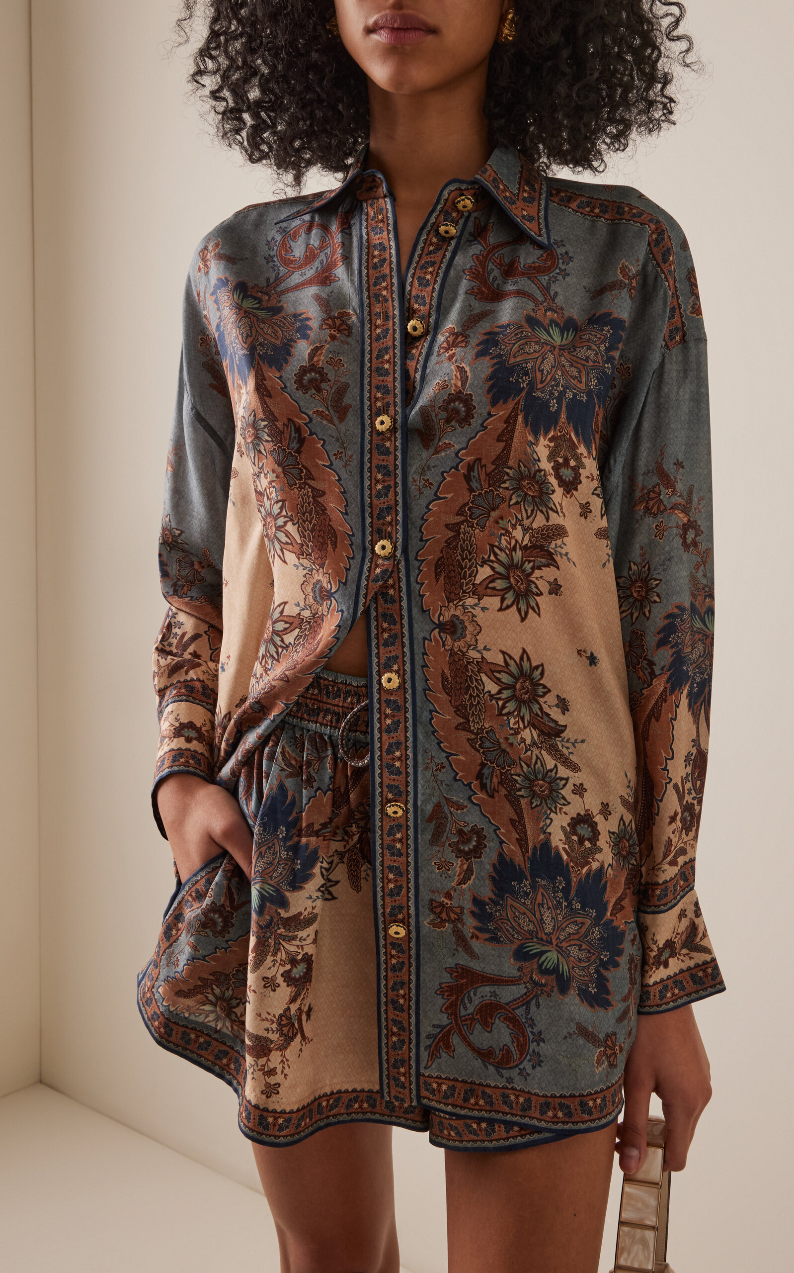 Ascension Silk Shirt blue - 2