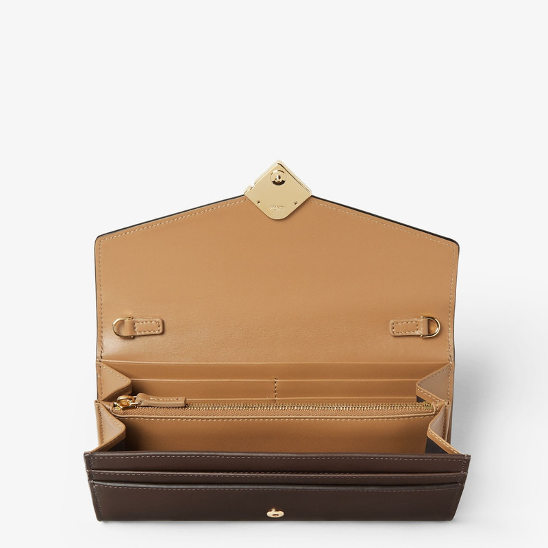 FENDI FF Diamonds Continental With Chain outlook