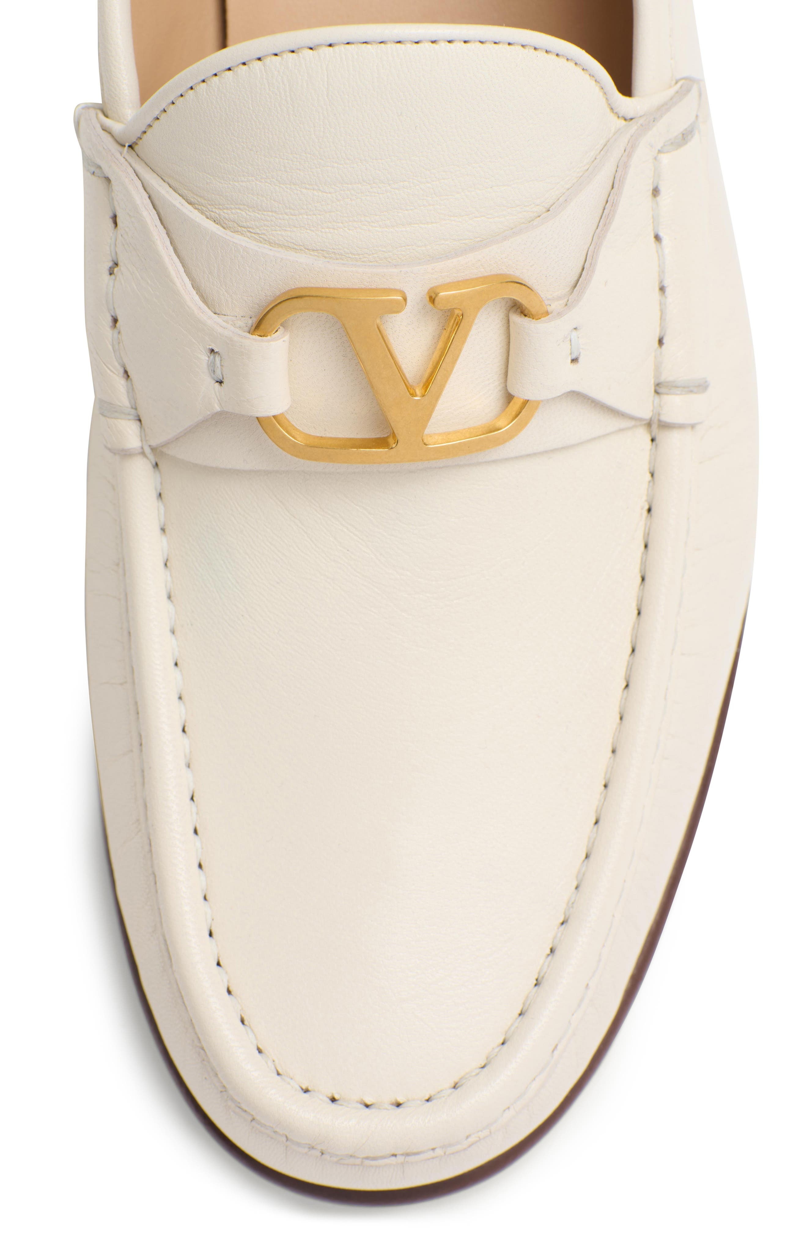 Valentino Garavani VLOGO Signature Loafer in Ivory at Nordstrom - 7