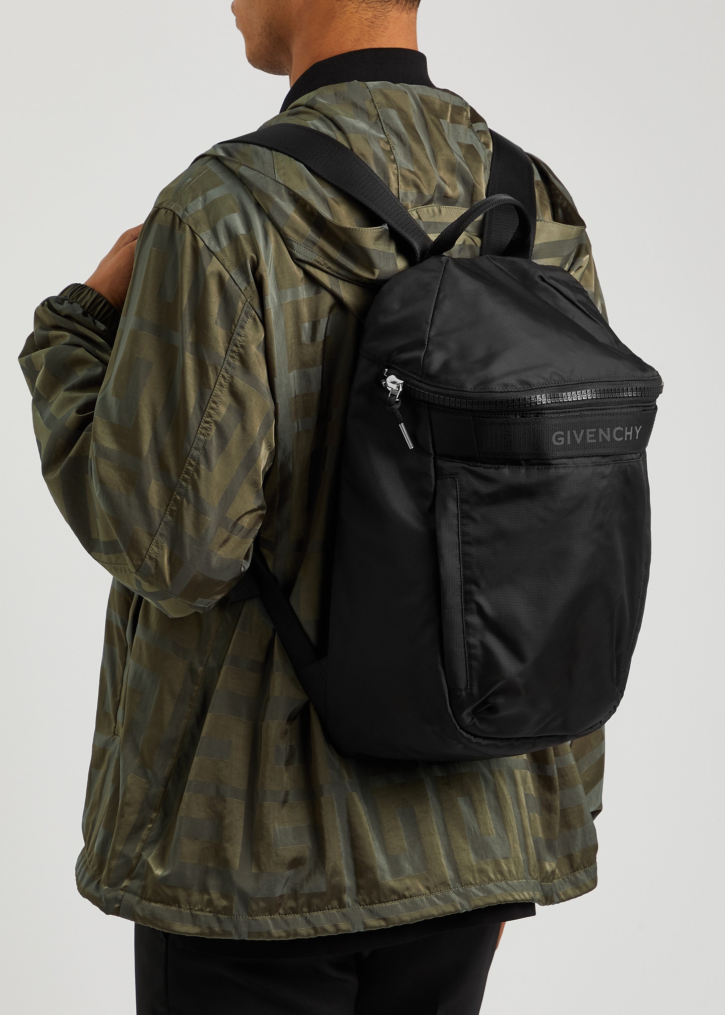 G-Trek logo-print nylon backpack - 5