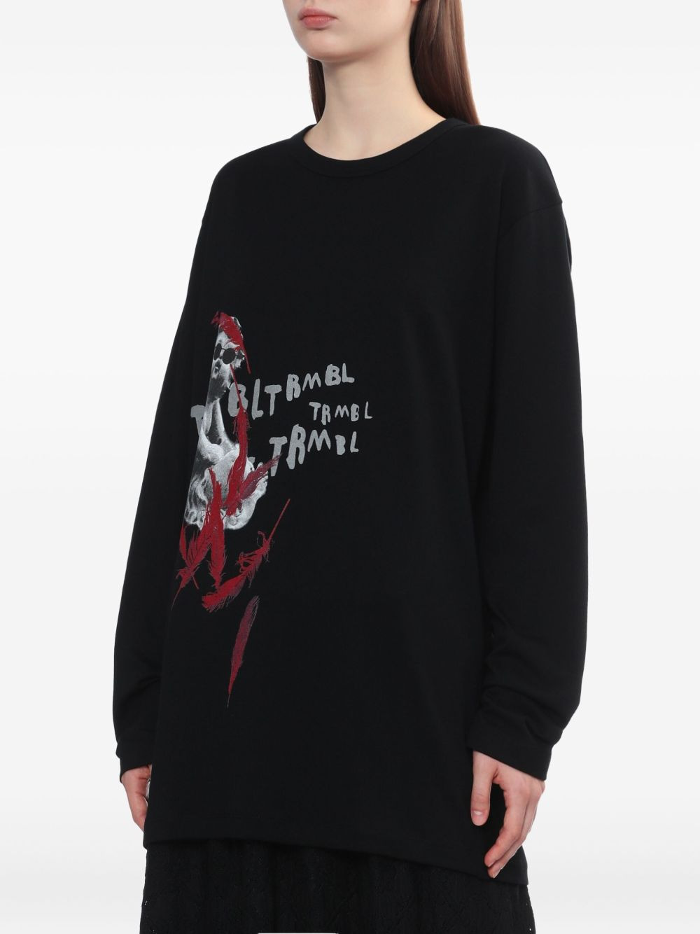 cherub-print long-sleeve T-shirt - 3