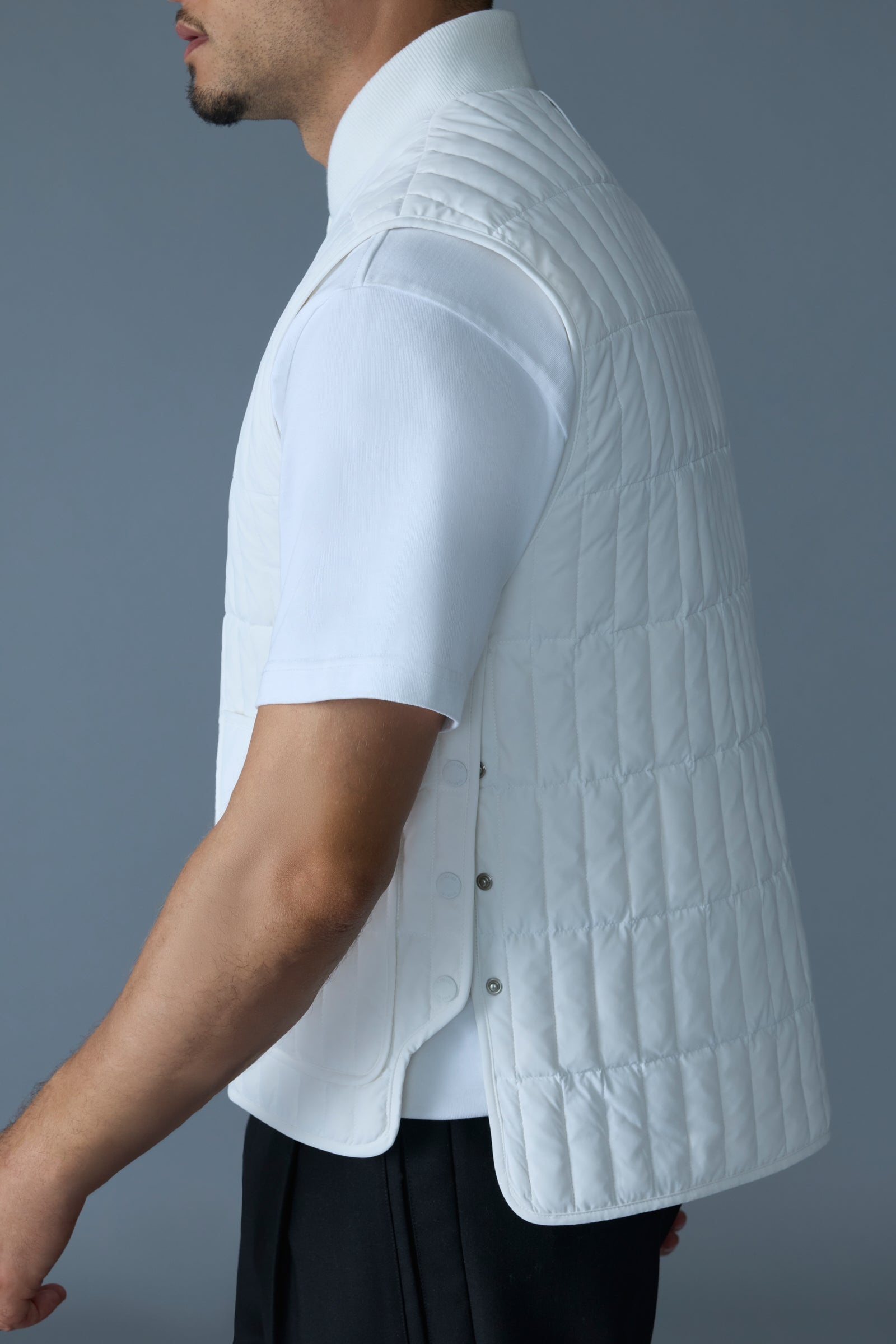 LEVI Light Down Vertical Quilted Vest - 5
