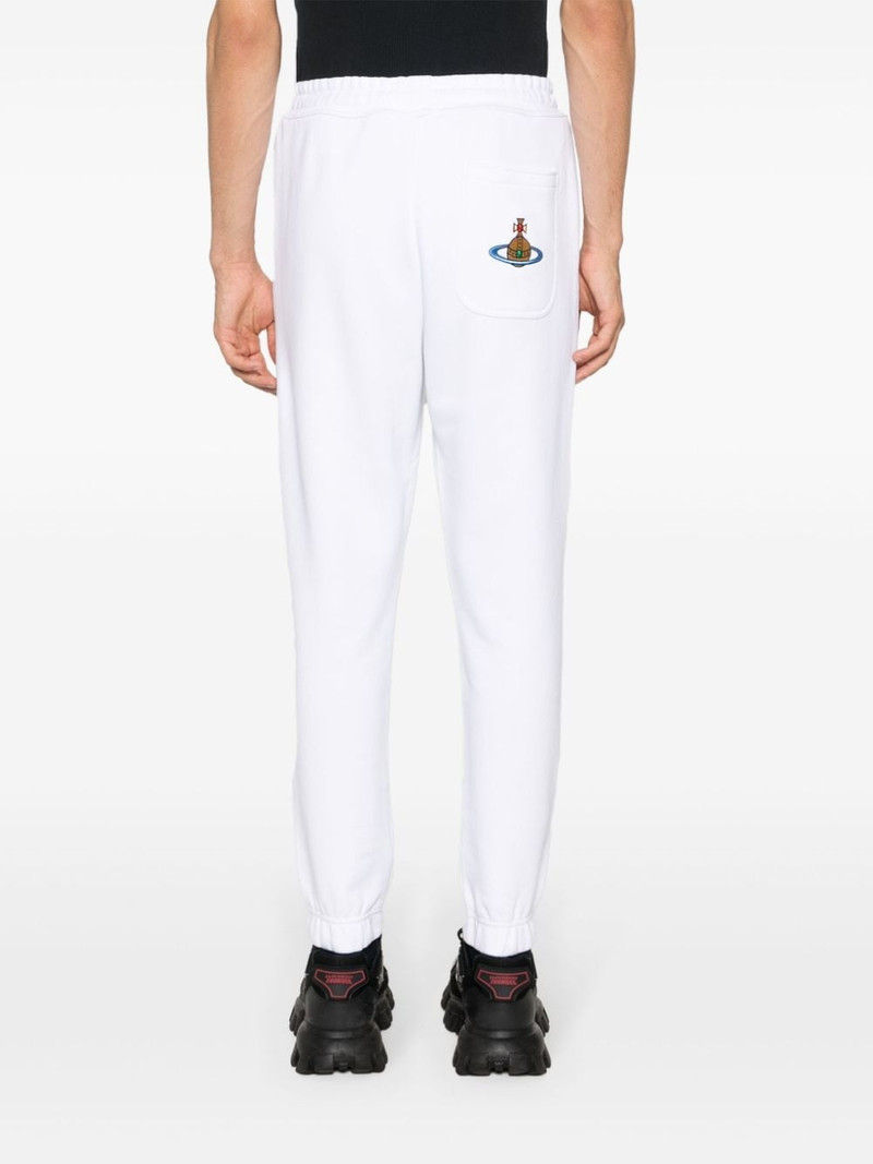 Orb-embroidered cotton track pants 4