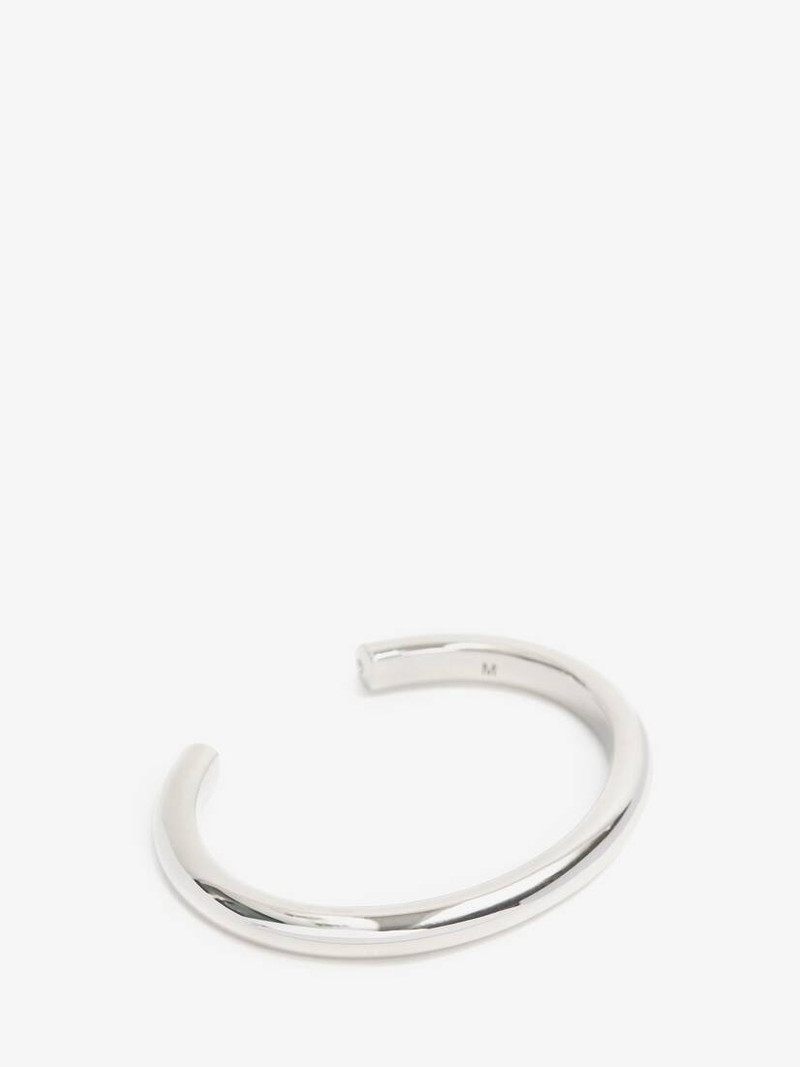 Alexander McQueen Men's Alexander McQueen Cuff in Antique Silver outlook