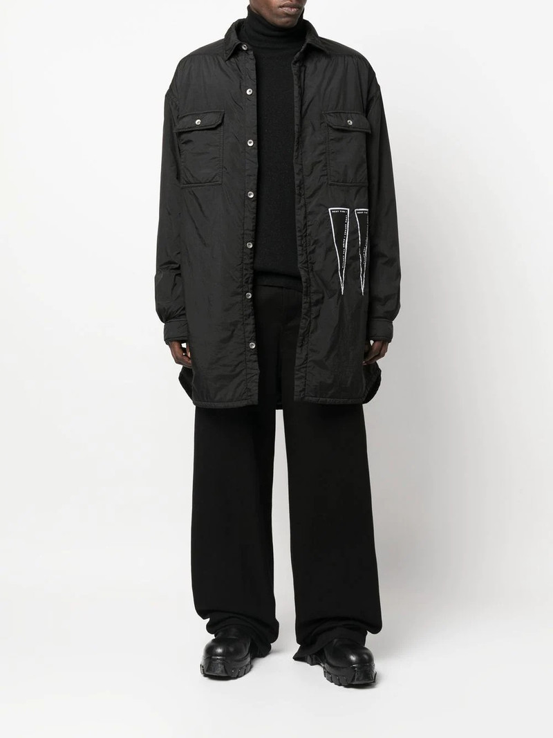 Rick Owens DRKSHDW long shirt jacket outlook