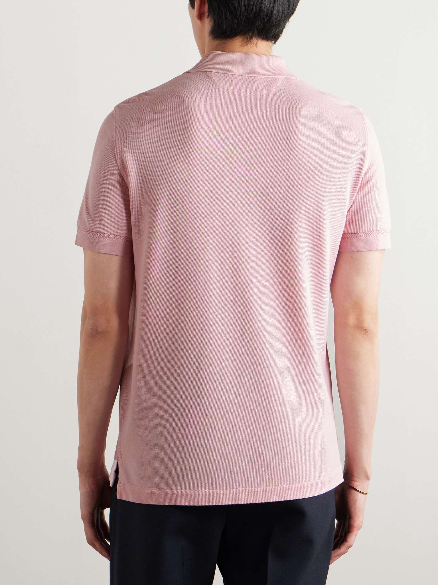Lyocell and Cotton-Blend Piqué Polo Shirt - 4