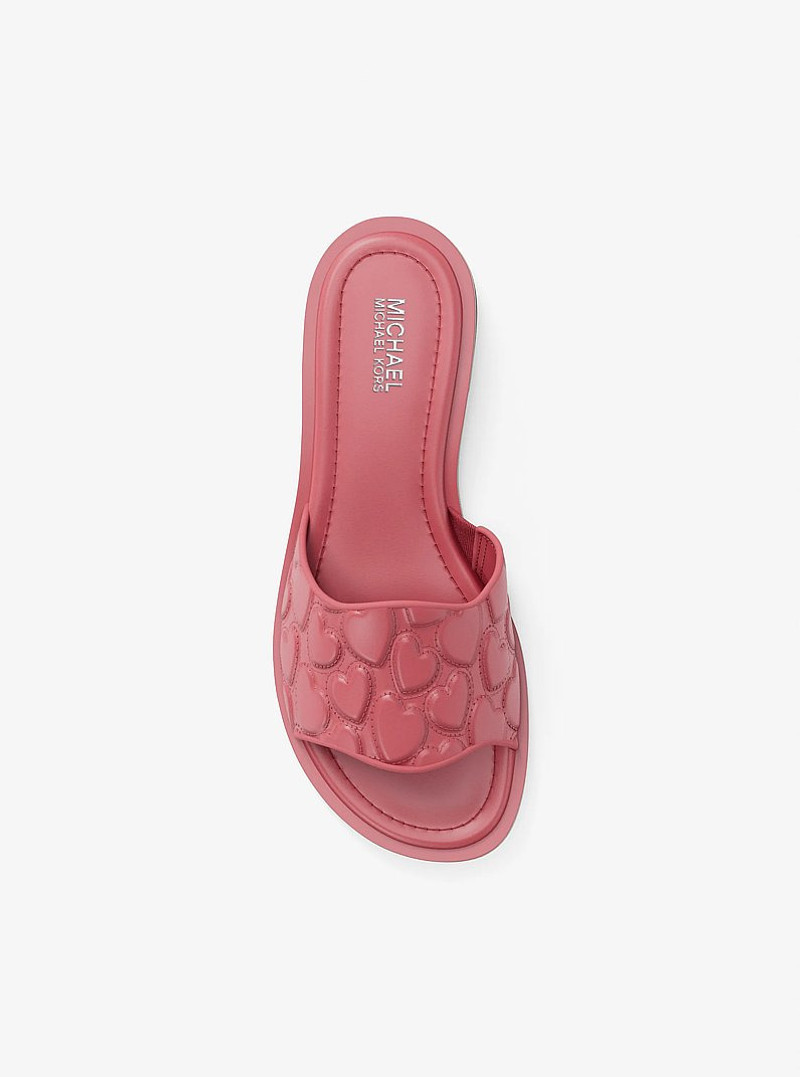 Hannah Heart Embroidered Slide Sandal 5