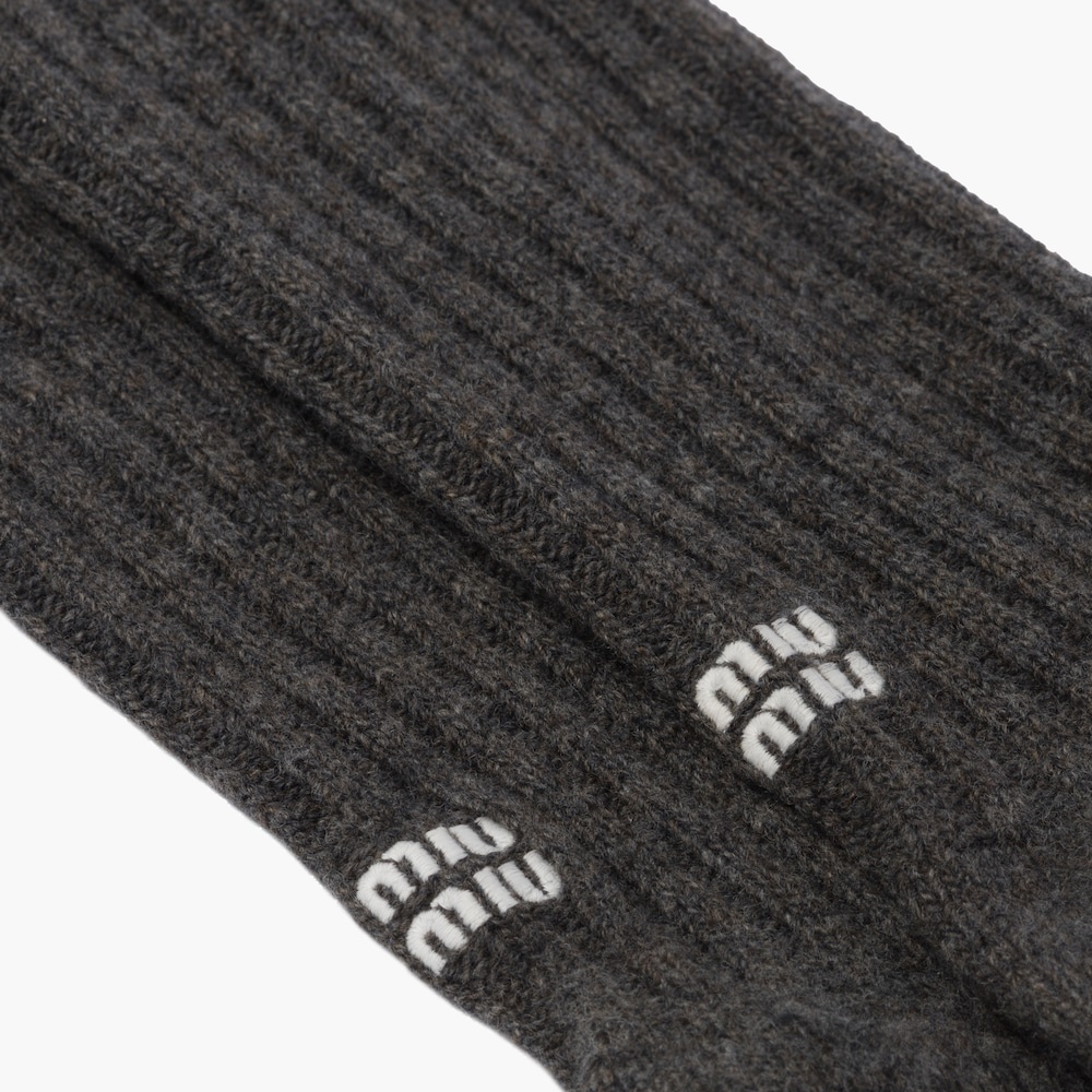 Wool over-the-knee socks - 4