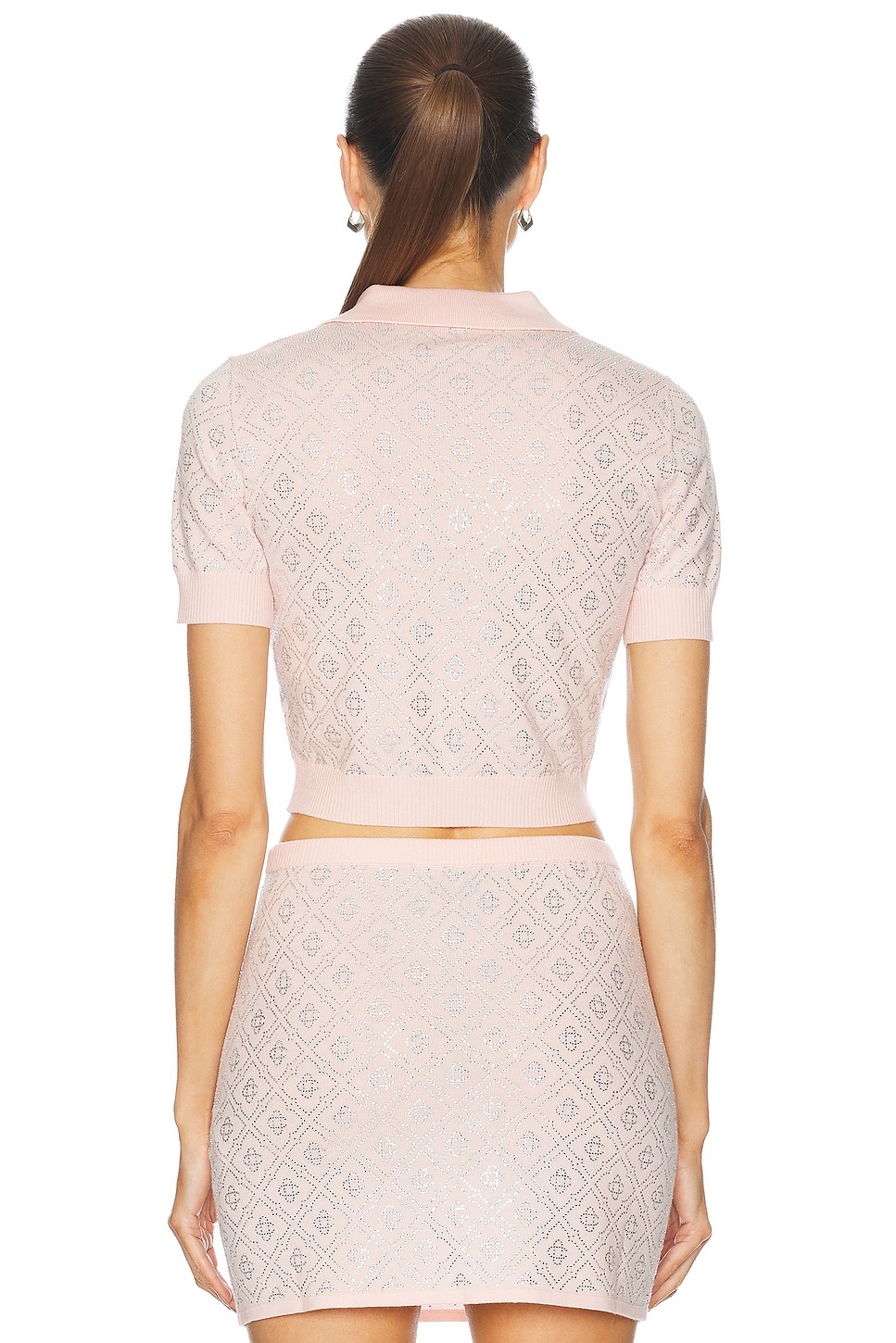 Cropped Monogram Polo Top - 3