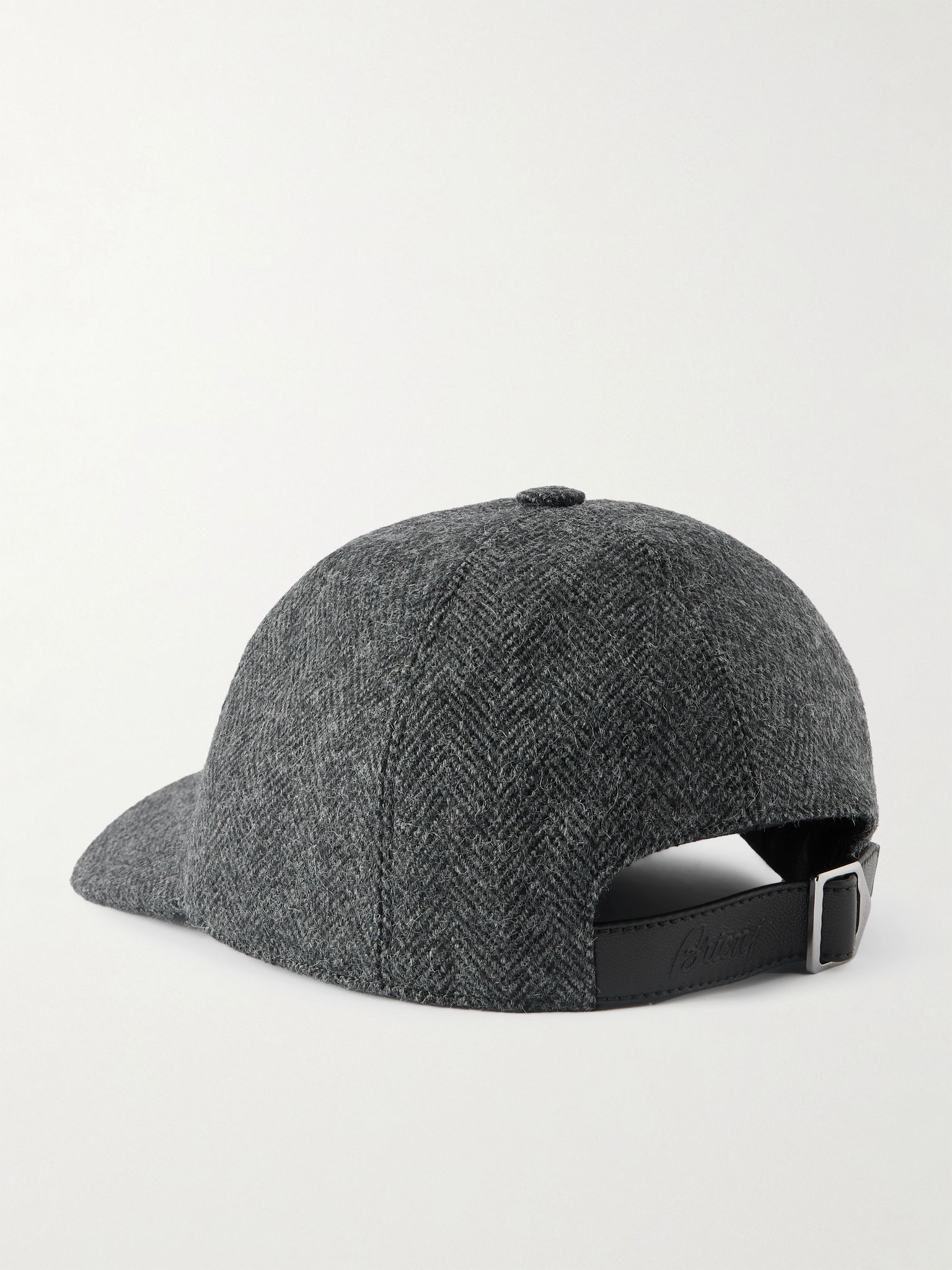 Herringbone Alpaca Baseball Cap Gray - 3