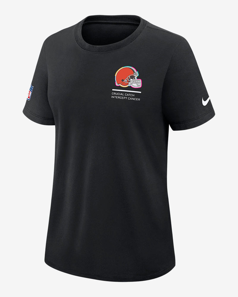 Cleveland Browns Crucial Catch Women's Nike Dri-FIT NFL T-Shirt 1