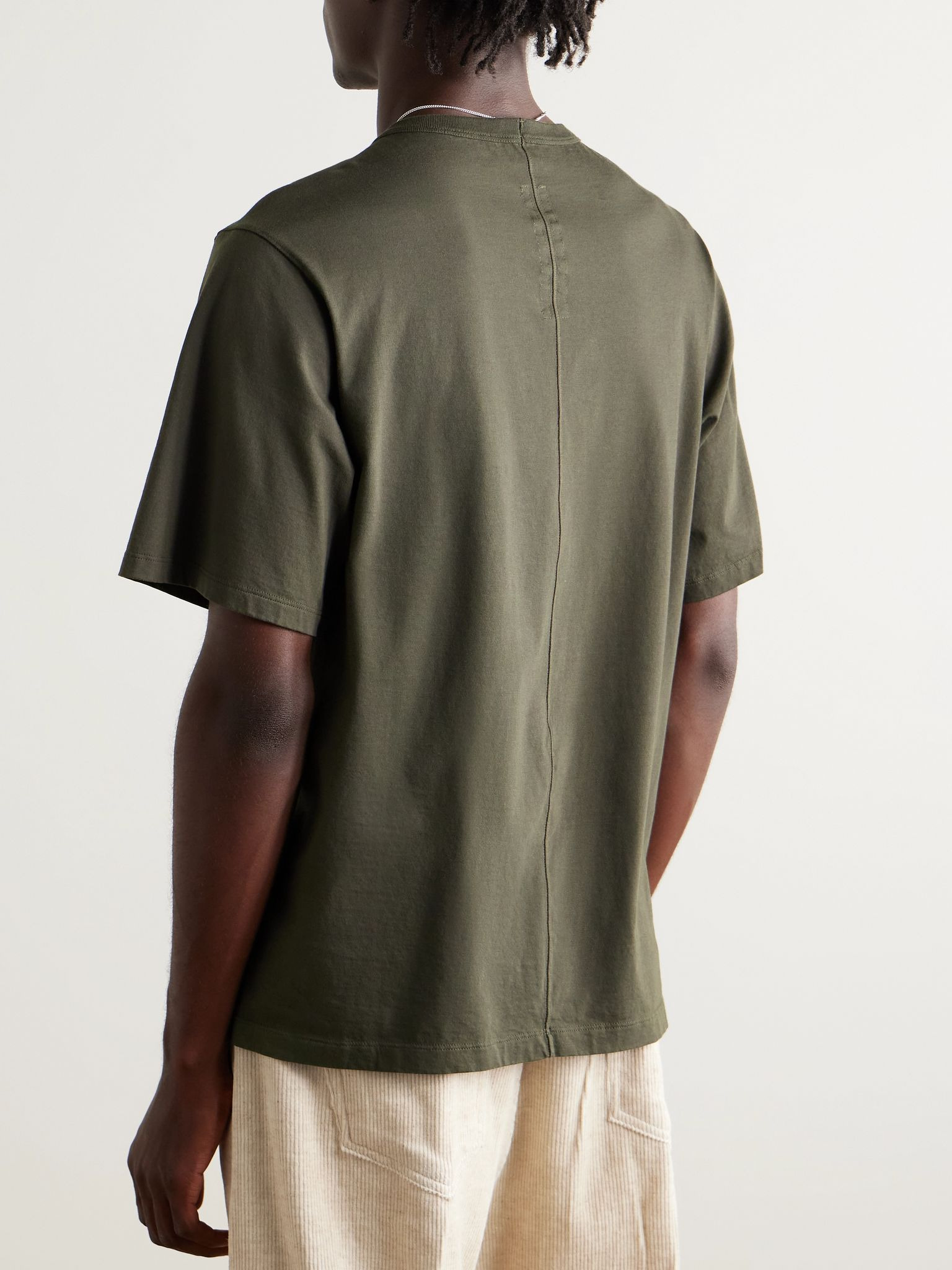 Brad Organic Cotton-Jersey T-Shirt Green - 4