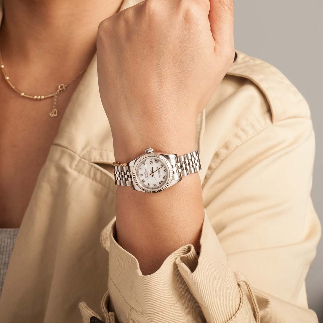 Ladies Rolex Datejust 179174 White Roman Dial - 5
