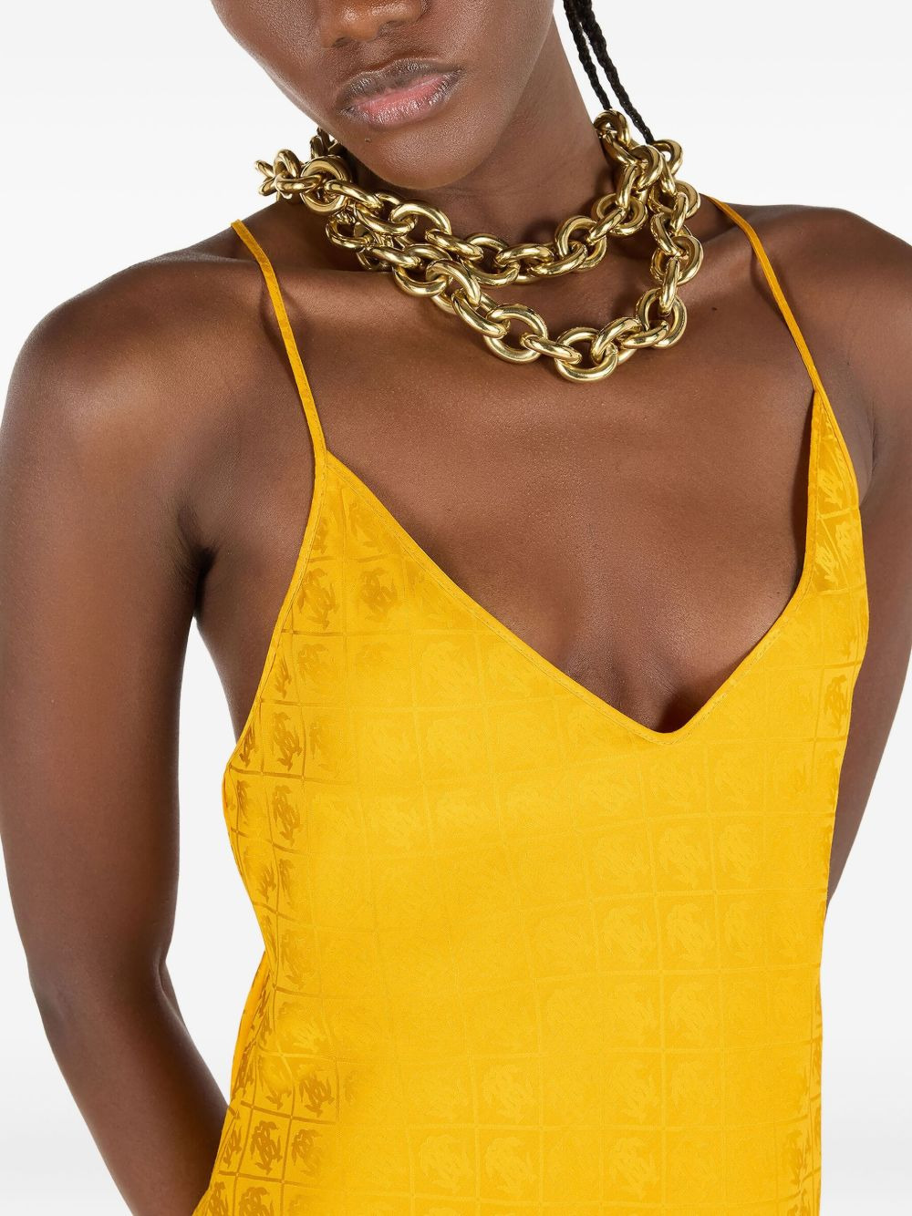 Snake monogram dress - 5