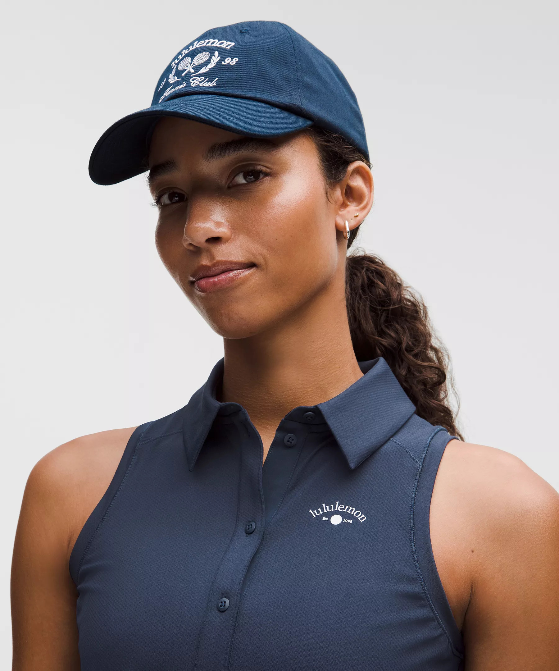 Quick-Dry Sleeveless Polo Shirt Straight Hem *Graphic - 4