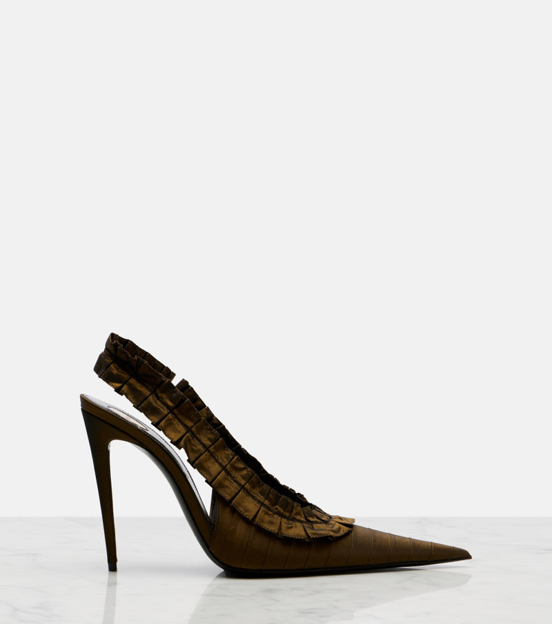 Madeleine taffeta slingback pumps 5