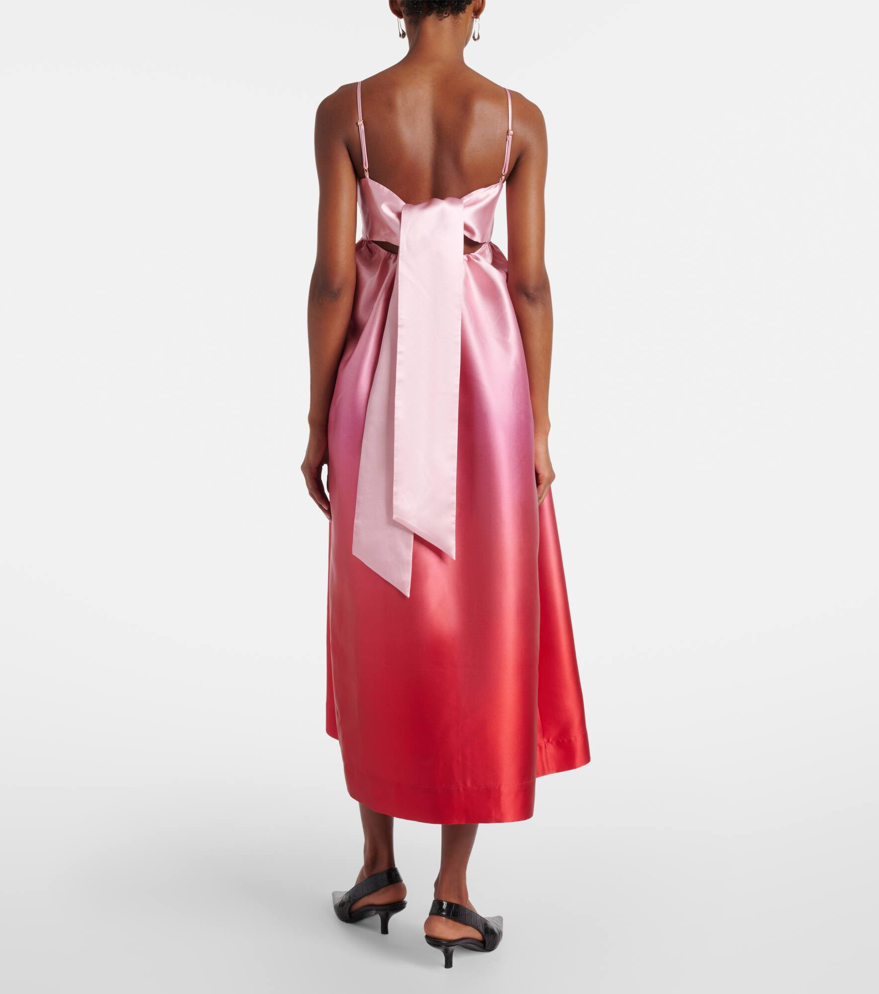 Inez ombré satin cocktail dress - 3