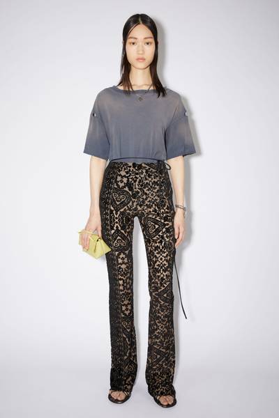 Acne Studios Jacquard trousers - Black/mink brown outlook