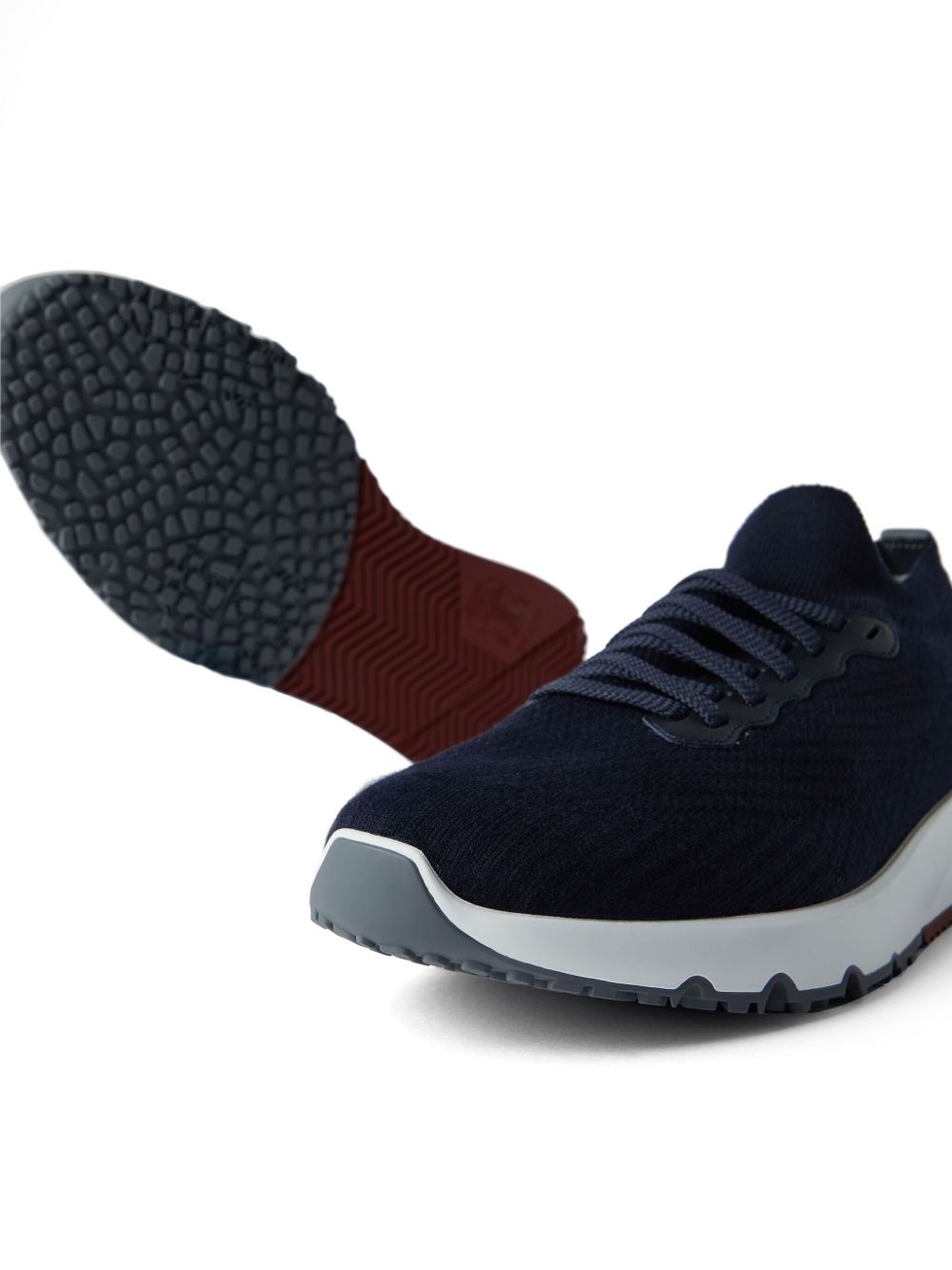 lace-up mesh sneakers - 4