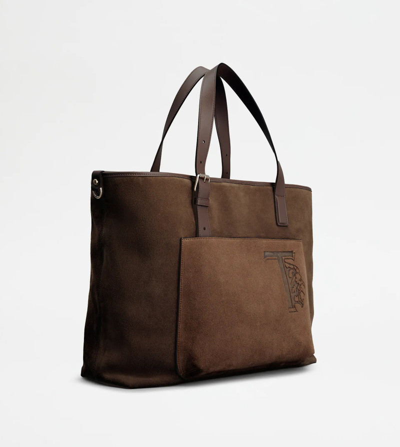 Tod's TRV SHOPPING E/W MEDIA - BROWN outlook