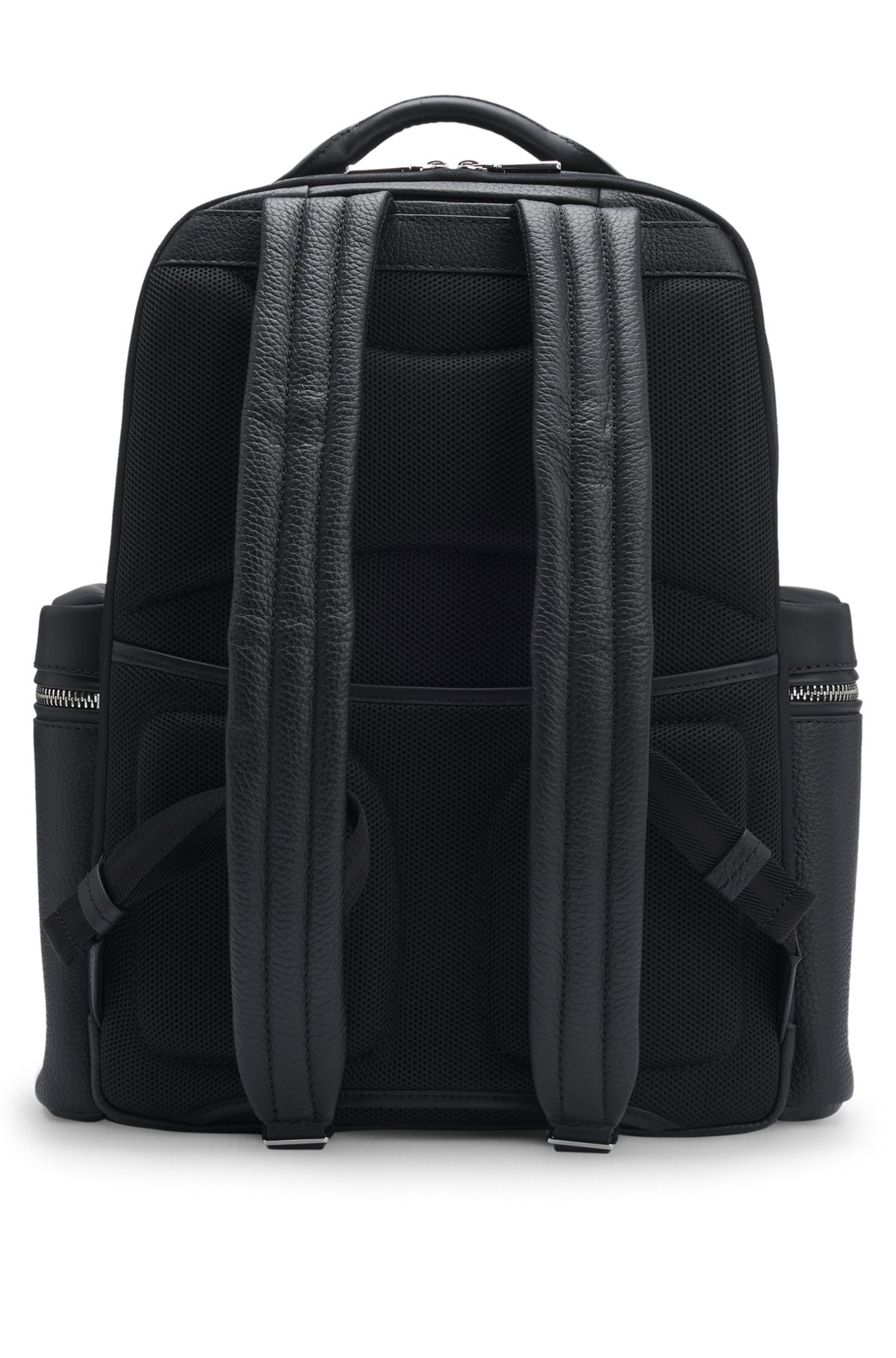 MULTI-POCKET BACKPACK IN ITALIAN LEATHER WITH SIGNATURE TRIMS - 2