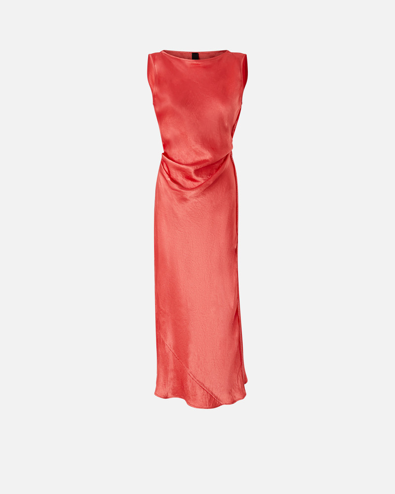SATIN DRESS WITH SIDE TIE 1