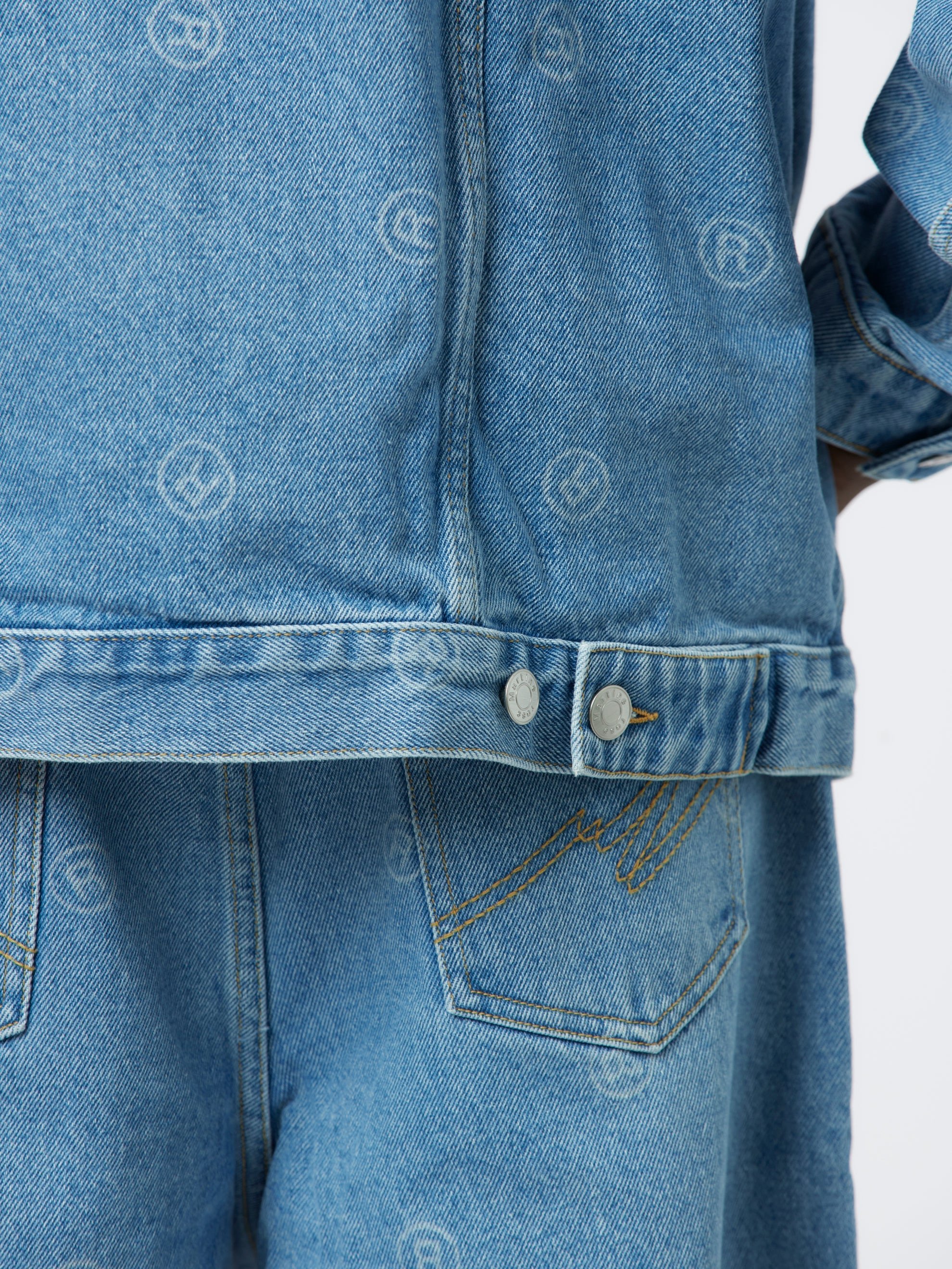 OVERSIZED DENIM JACKET BLUE - 8