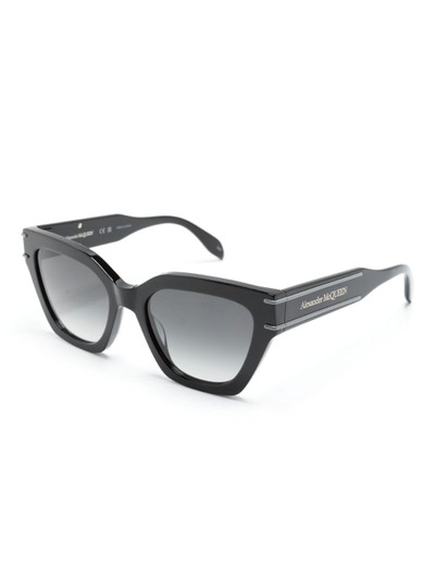Alexander McQueen two-tone cat-eye sunglasses outlook
