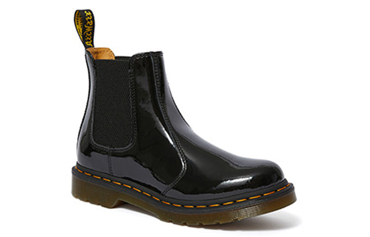(WMNS) Dr. Martens 2976 Patent Leather Chelsea Boots 'Black' 25278001 - 3