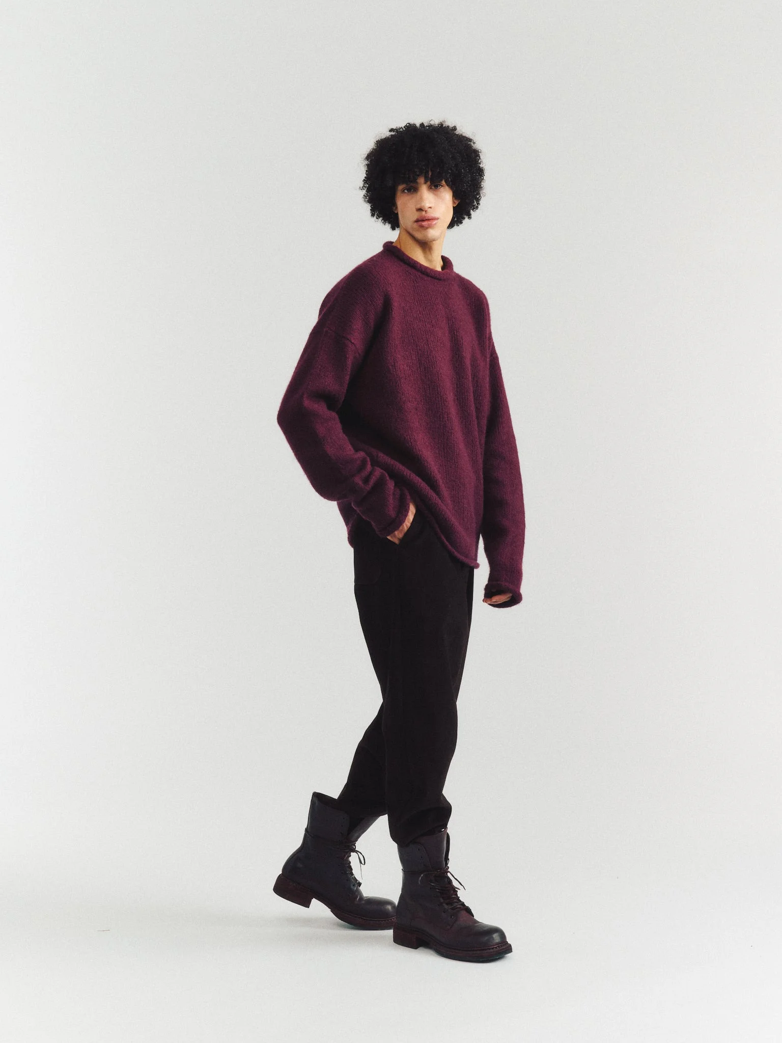 SOFTY JUMPER - WO CASH - PRUNE - 1