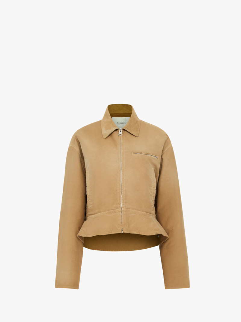 CURVED HEMLINE WORKWEAR JACKET - 1