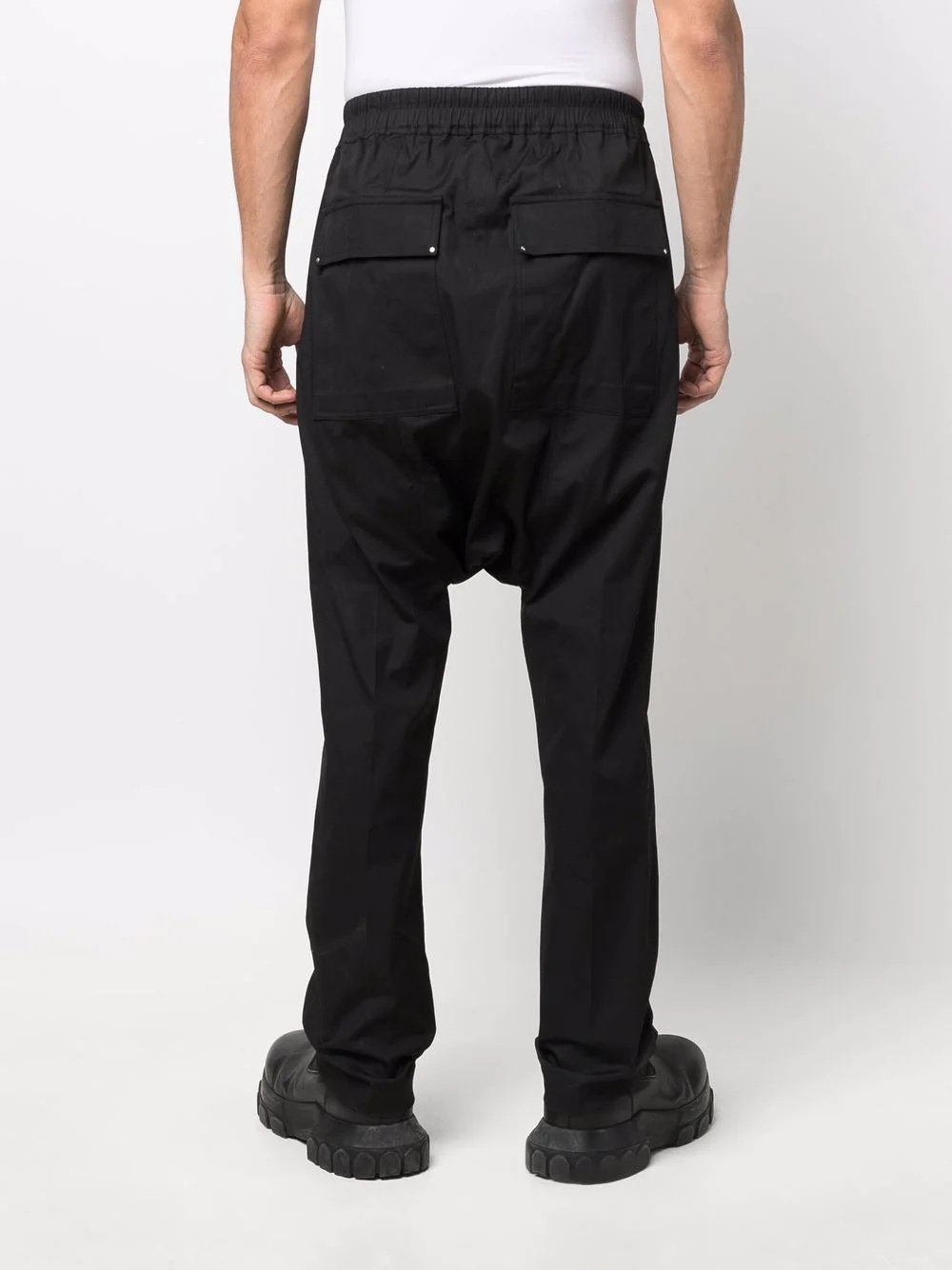 drawstring-waist harem trousers - 4