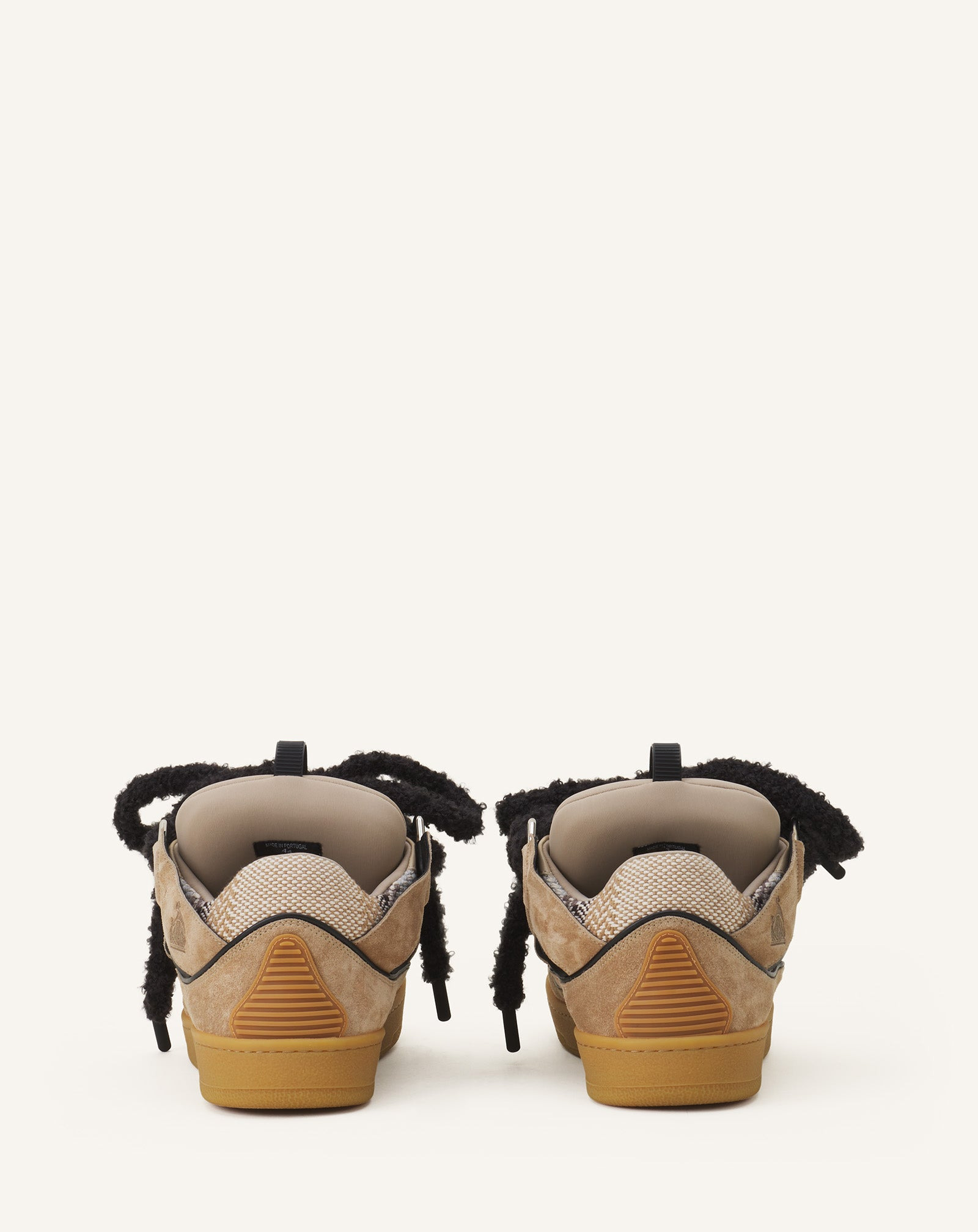 CURB SUEDE SNEAKERS WITH MESH LACES - 3