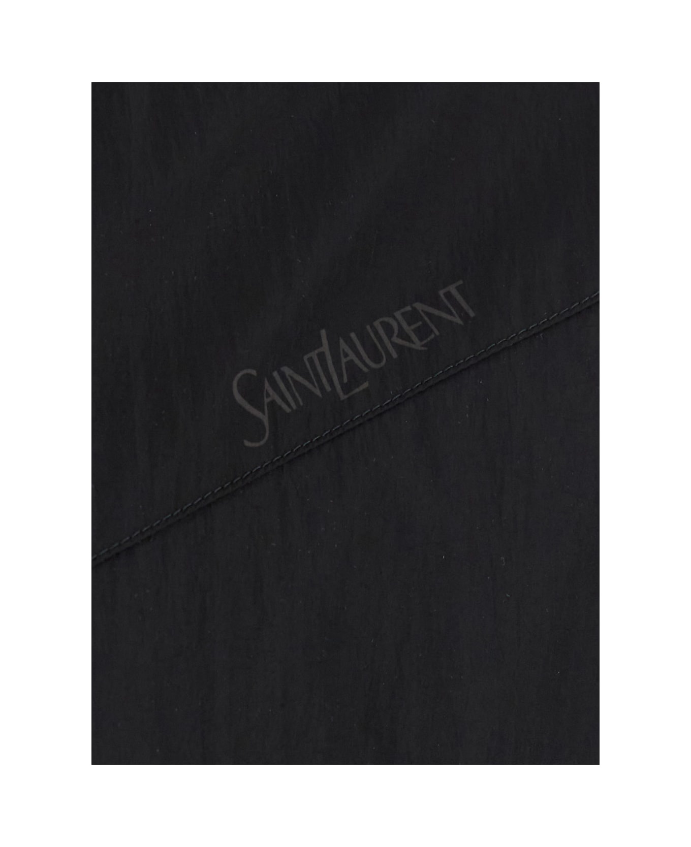 Black Nylon Bomber Jacket - 3