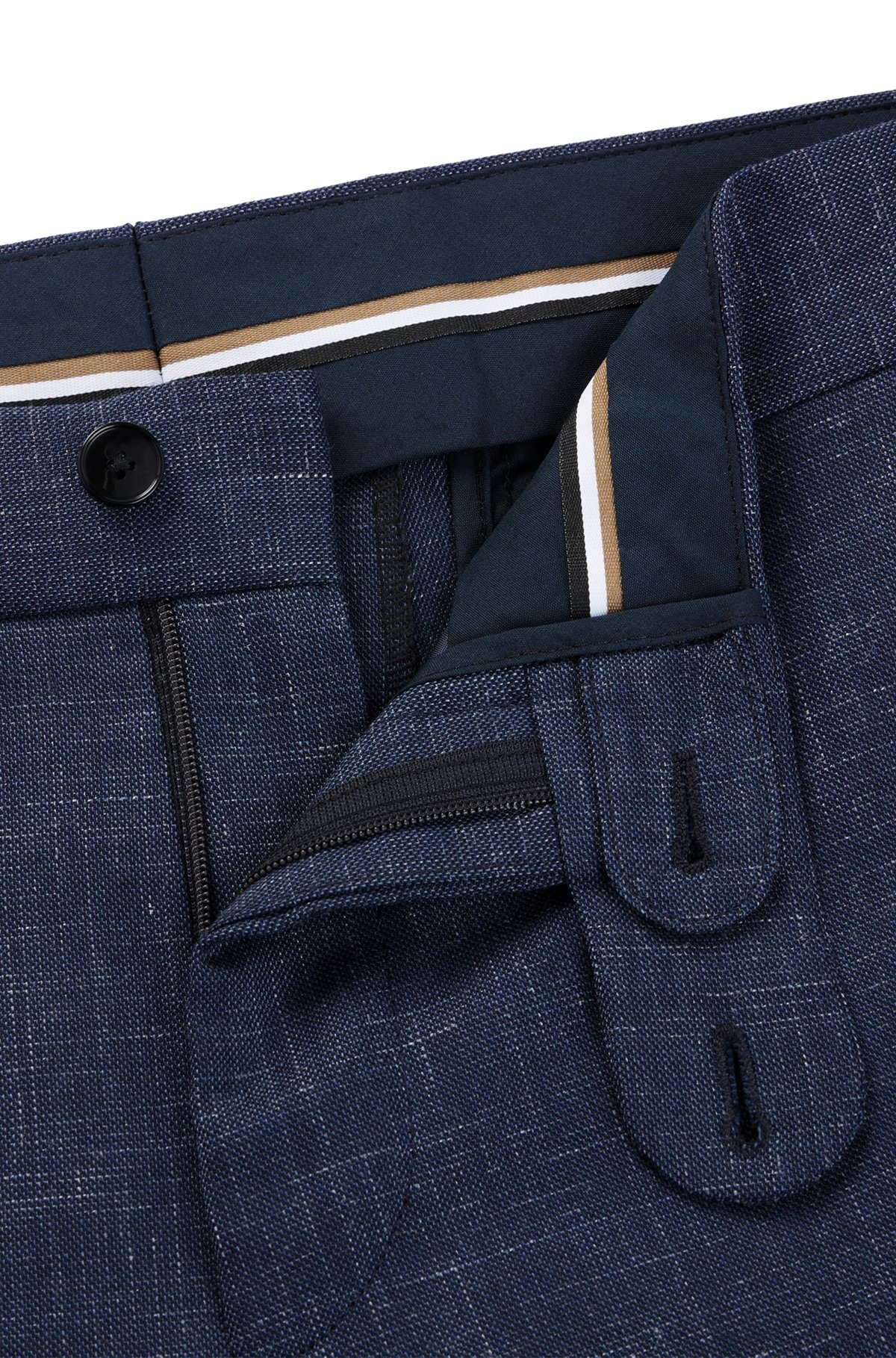 SLIM-FIT TROUSERS IN WOOL AND LINEN - 6