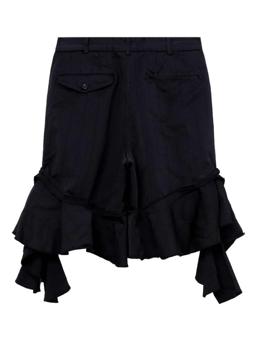 pleated ruffled shorts - 6