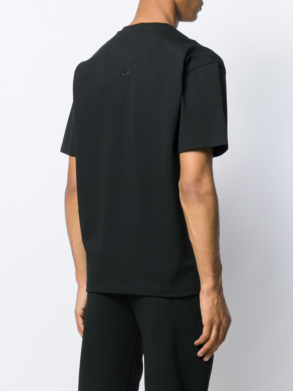 logo embroidery T-shirt - 4