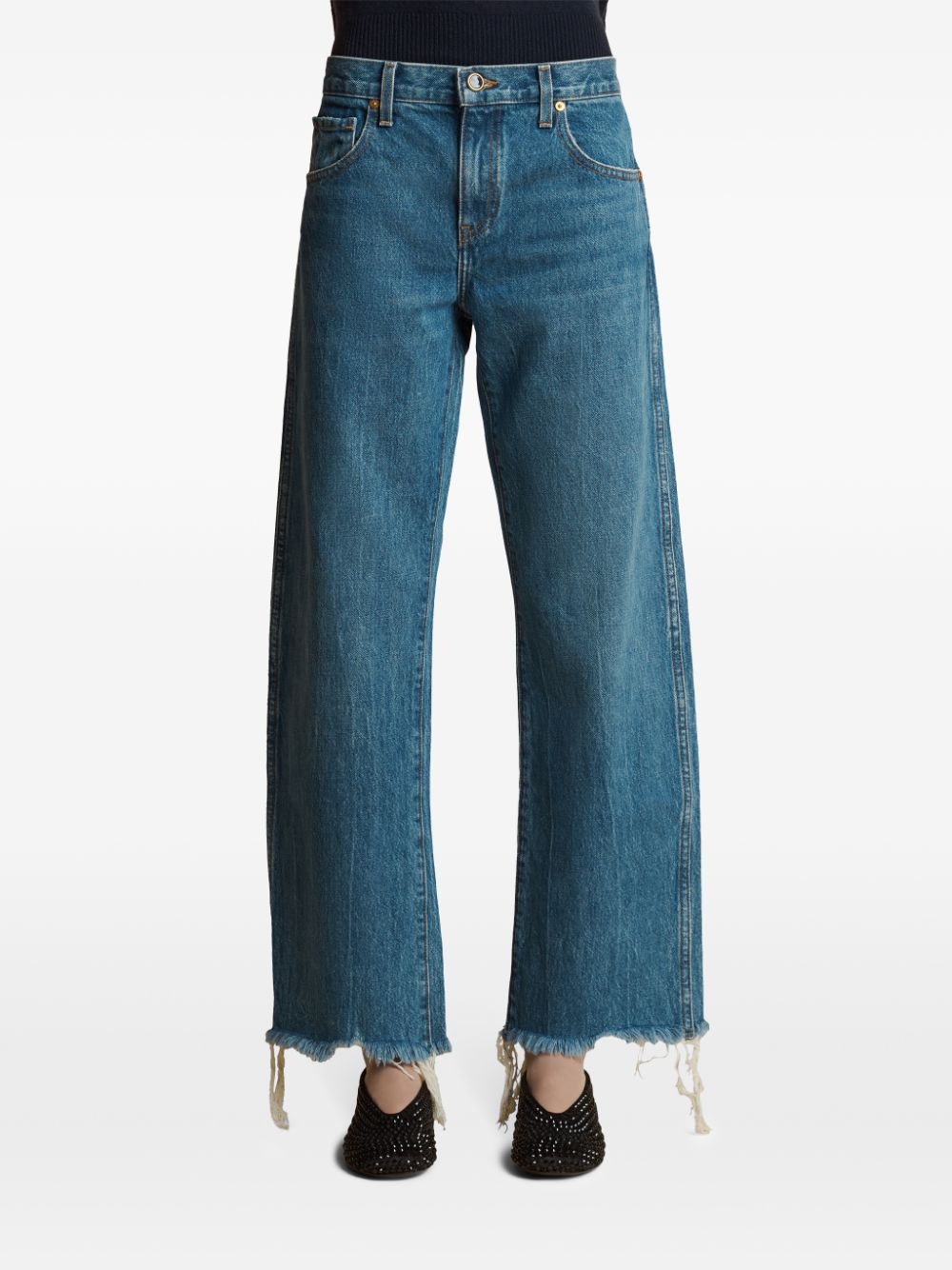 Kerrie cropped distressed jeans - 3