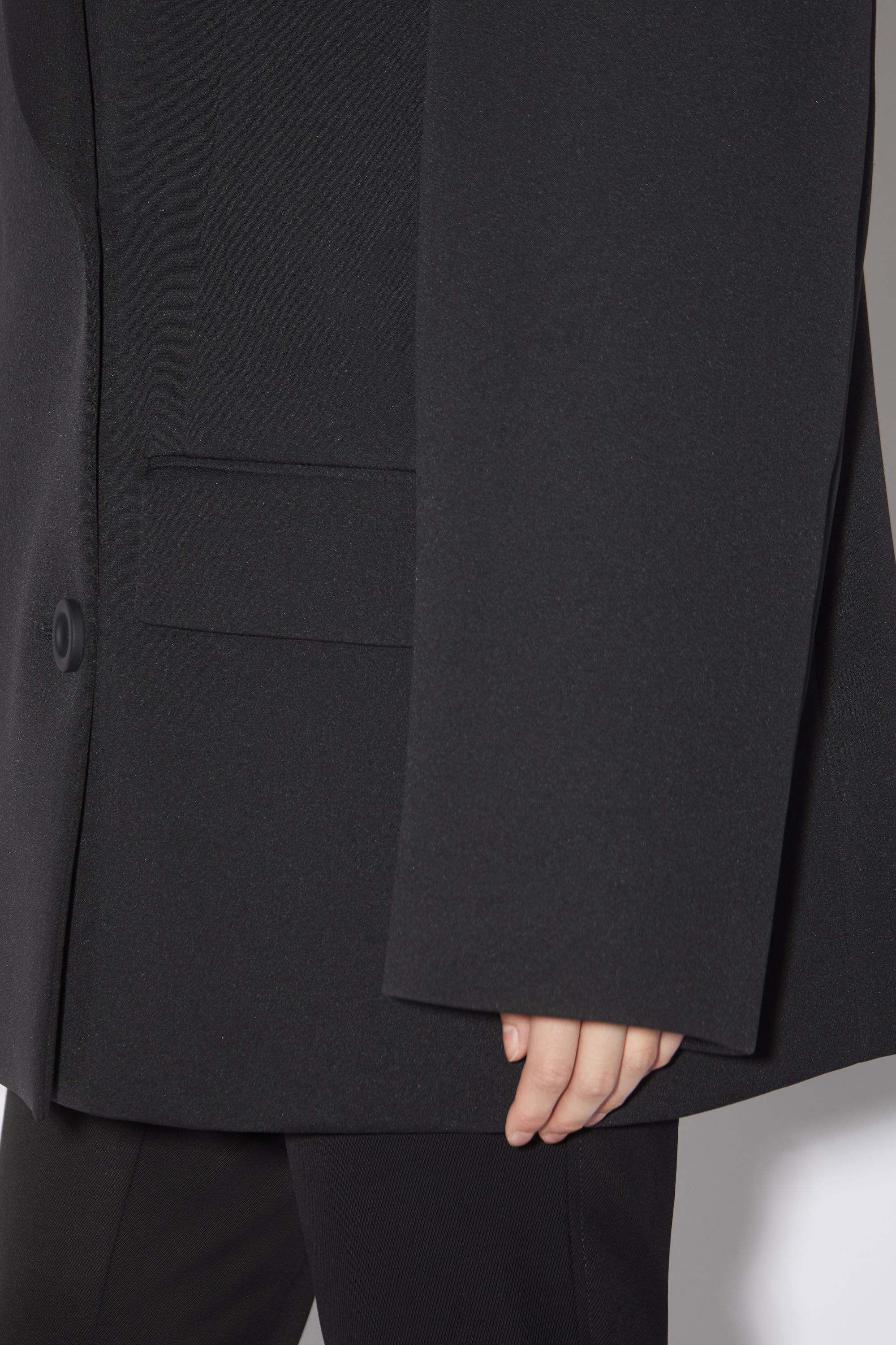 Double-breasted suit jacket - Black - 5
