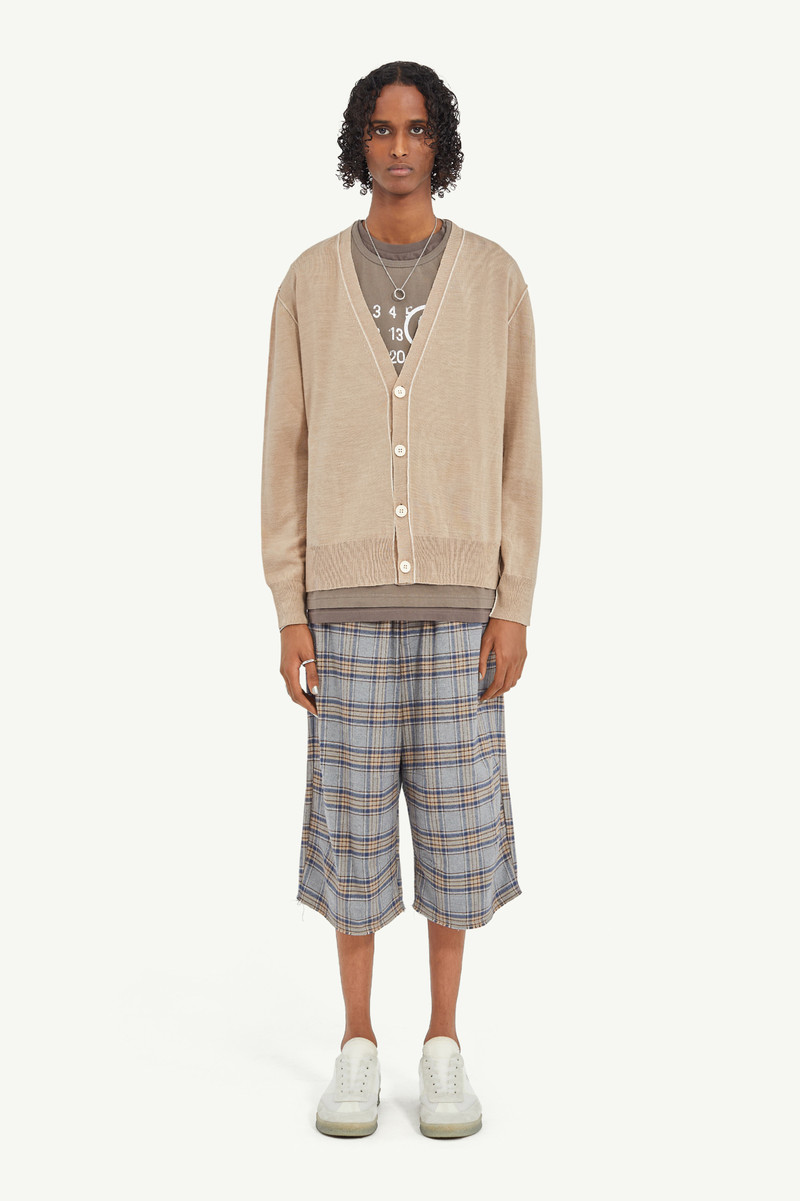MM6 Maison Margiela Gauge 12 Lightweight V Neck Cardigan outlook