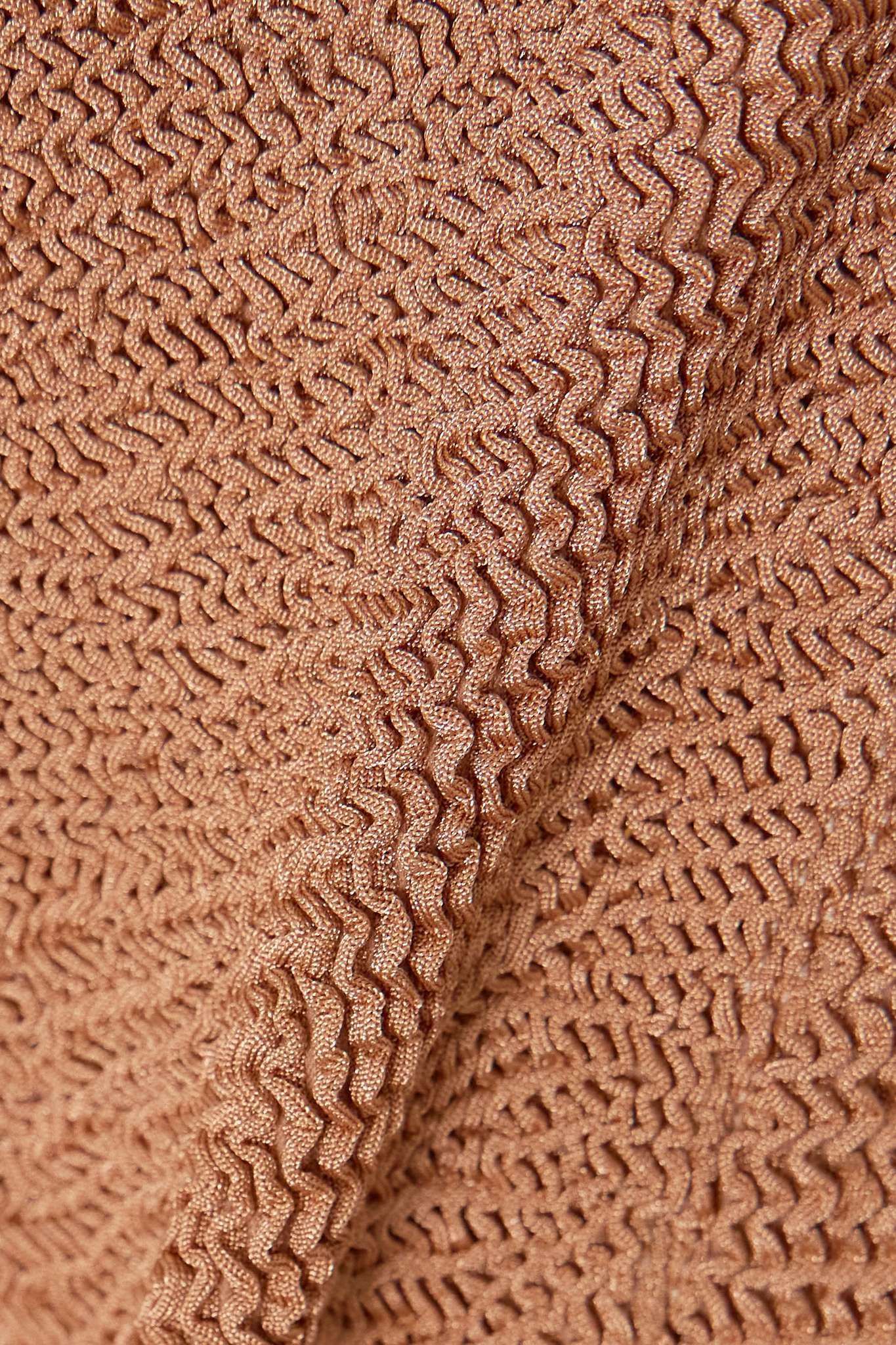 + NET SUSTAIN Jamie twist-front seersucker bikini - 4