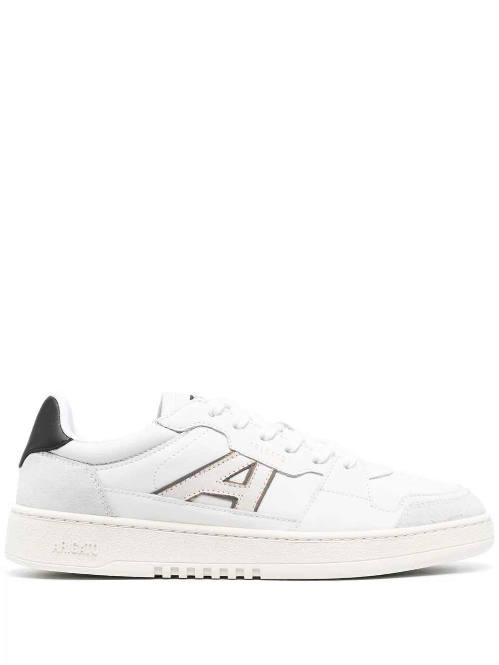 logo-patch low-top leather sneakers - 1