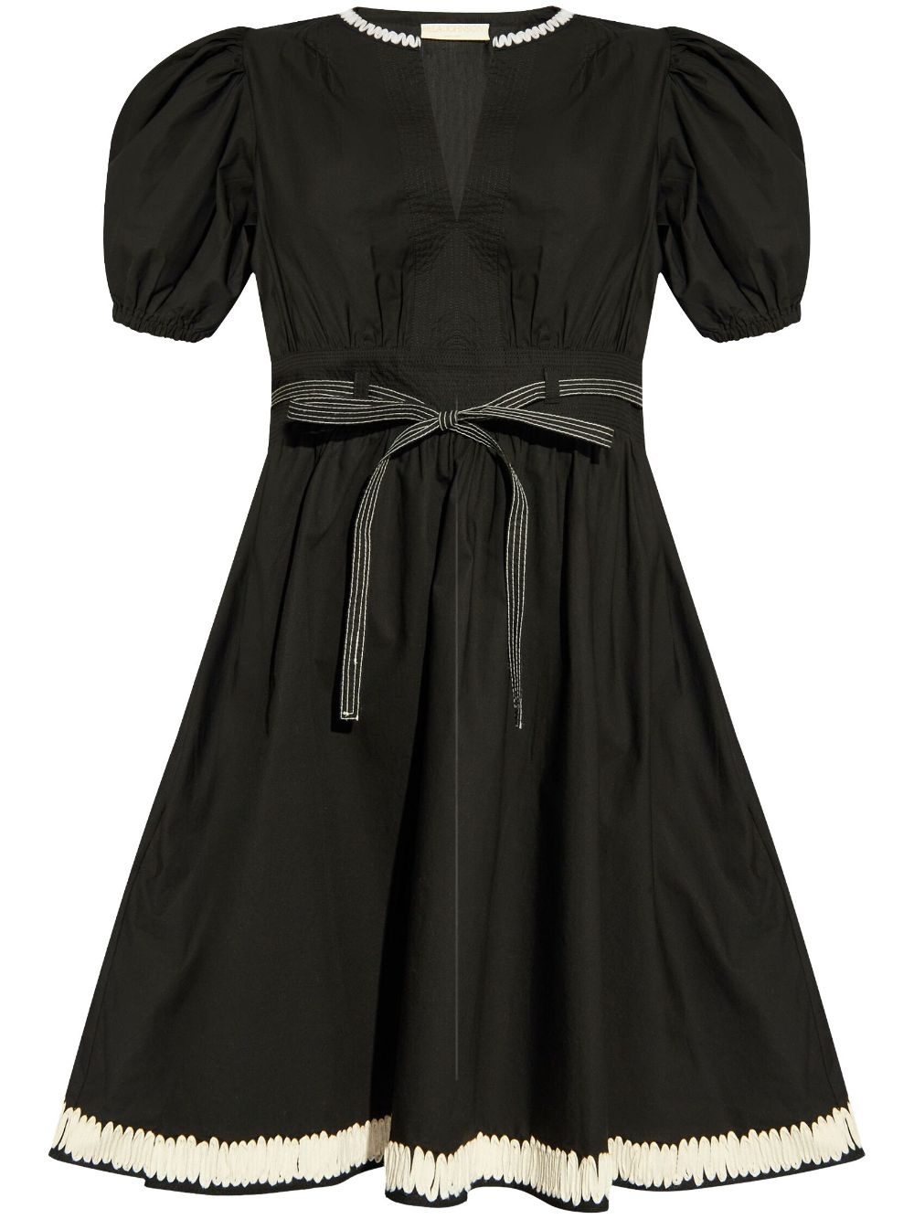 tied-waist mini dress - 1