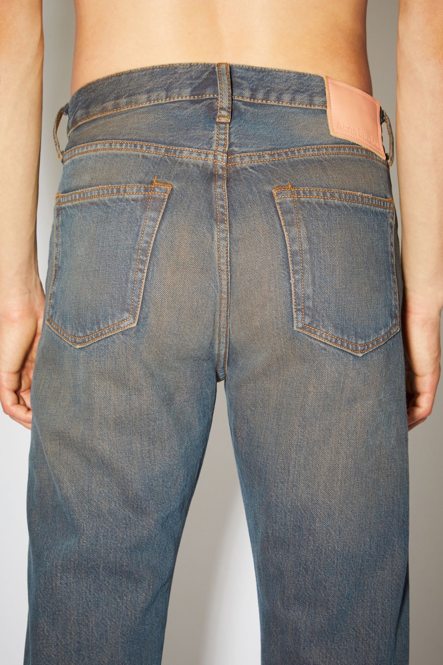 Straight fit jeans - Blue/brown - 7