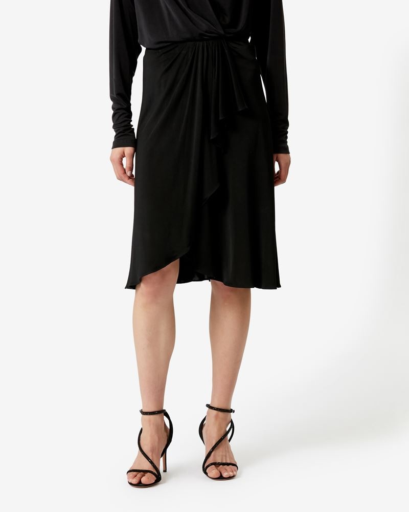 JACINTHE MIDI SILK SKIRT - 4